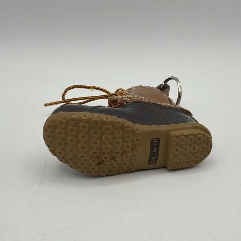 L.L. Bean Boot Keychain Miniature Boot Logo Key Ring 3.5